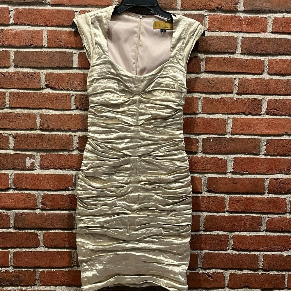 Nicole Miller Gold Dress